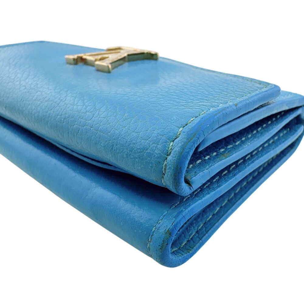 Louis Vuitton Portefeuille Lock Mini Taurillon Trifold Wallet — view 5