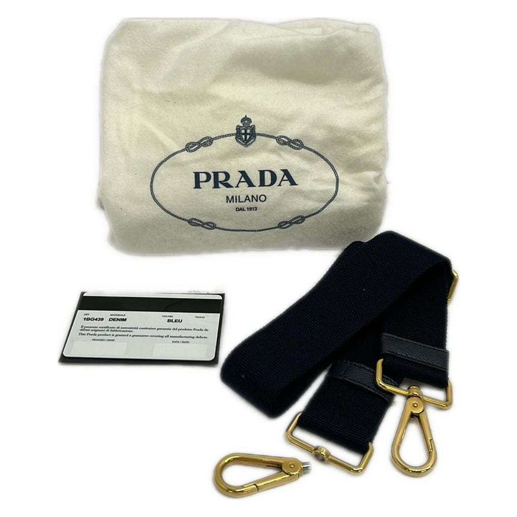 Prada Tote Bag Navy — view 8