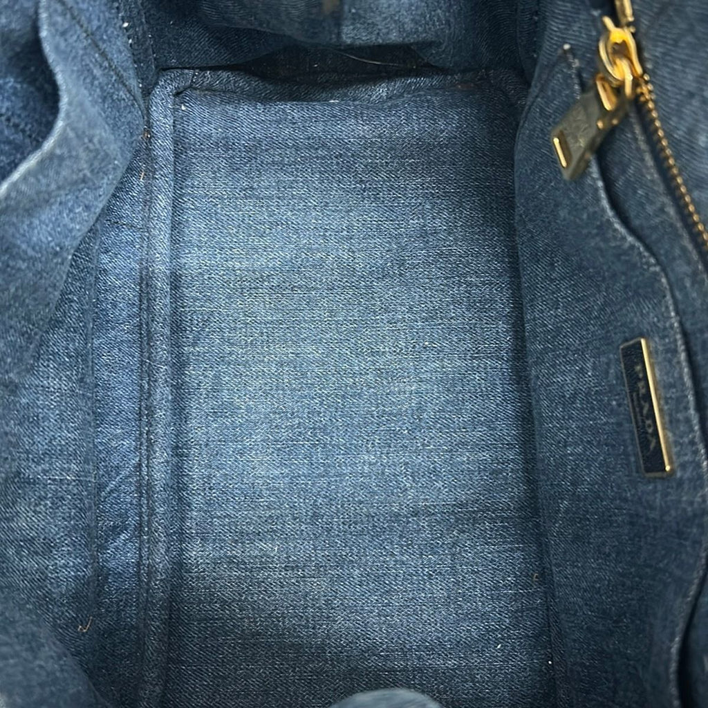 Prada Tote Bag Navy — view 7