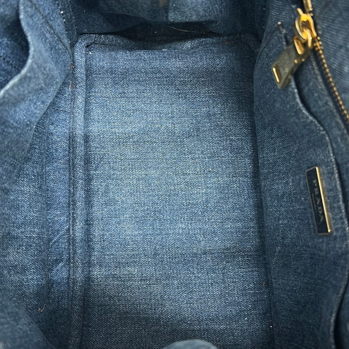 Prada Tote Bag Navy — view 7