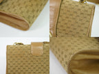 Gucci Vintage Interlocking Micro GG Shoulder Bag Canvas Beige — view 7