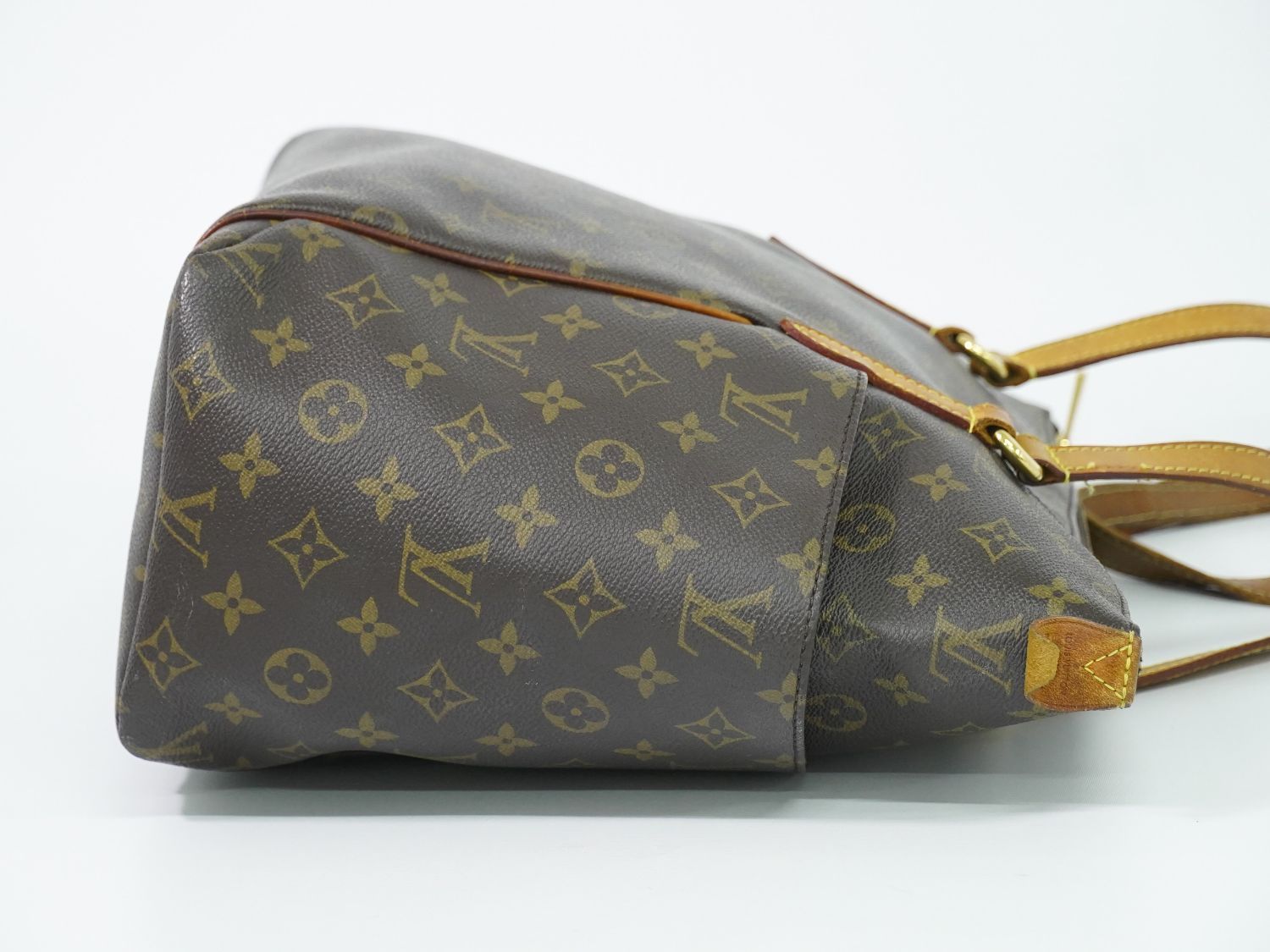 Louis Vuitton LV Totally MM Monogram Shoulder Bag Tote Brown Vintage — view 4