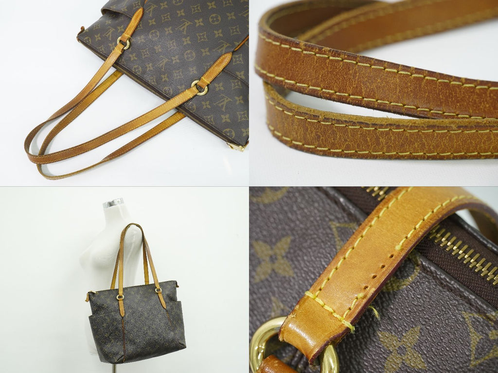 Louis Vuitton LV Totally MM Monogram Shoulder Bag Tote Brown Vintage — view 6
