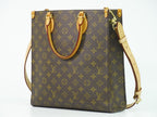 Louis Vuitton LV Sac Plat PM Monogram 2-Way Shoulder Bag Brown Vintage — view 2