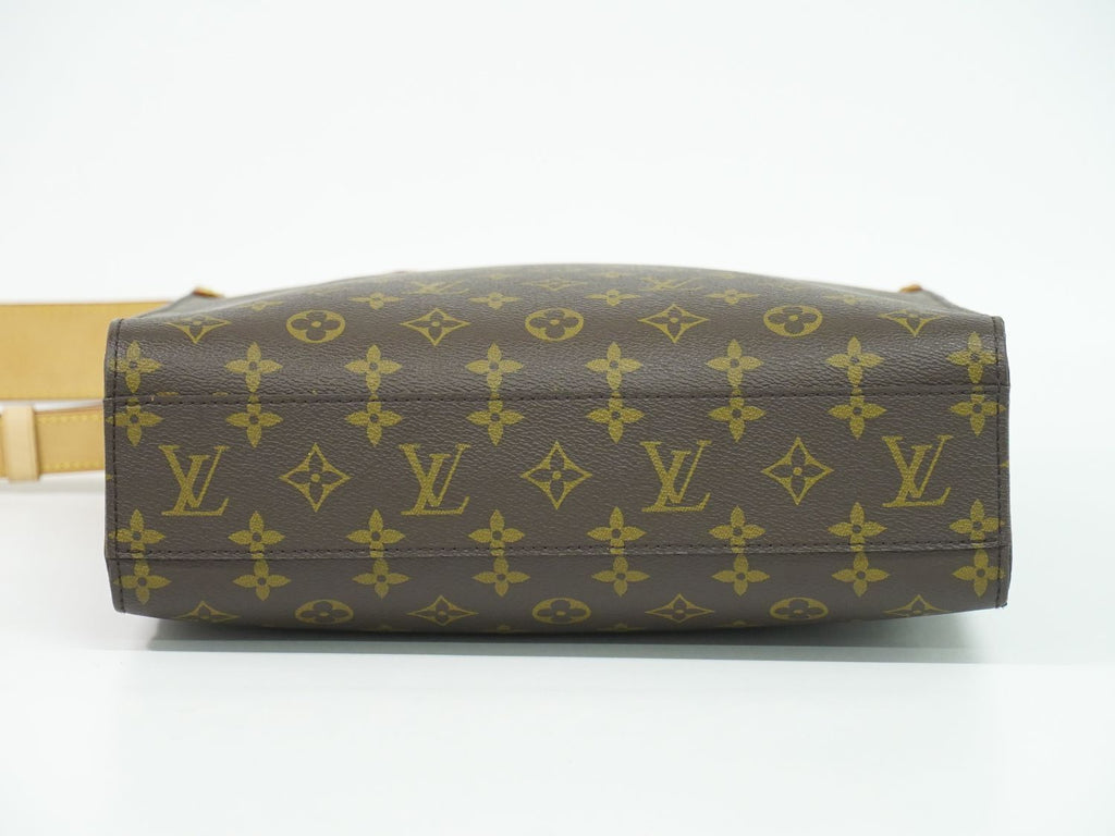 Louis Vuitton LV Sac Plat PM Monogram 2-Way Shoulder Bag Brown Vintage — view 3