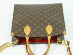 Louis Vuitton LV Sac Plat PM Monogram 2-Way Shoulder Bag Brown Vintage — view 5