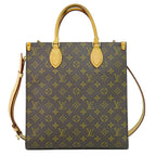 Louis Vuitton LV Sac Plat PM Monogram 2-Way Shoulder Bag Brown Vintage