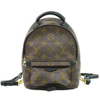 Louis Vuitton LV Palm Springs Backpack Mini Monogram Brown Vintage