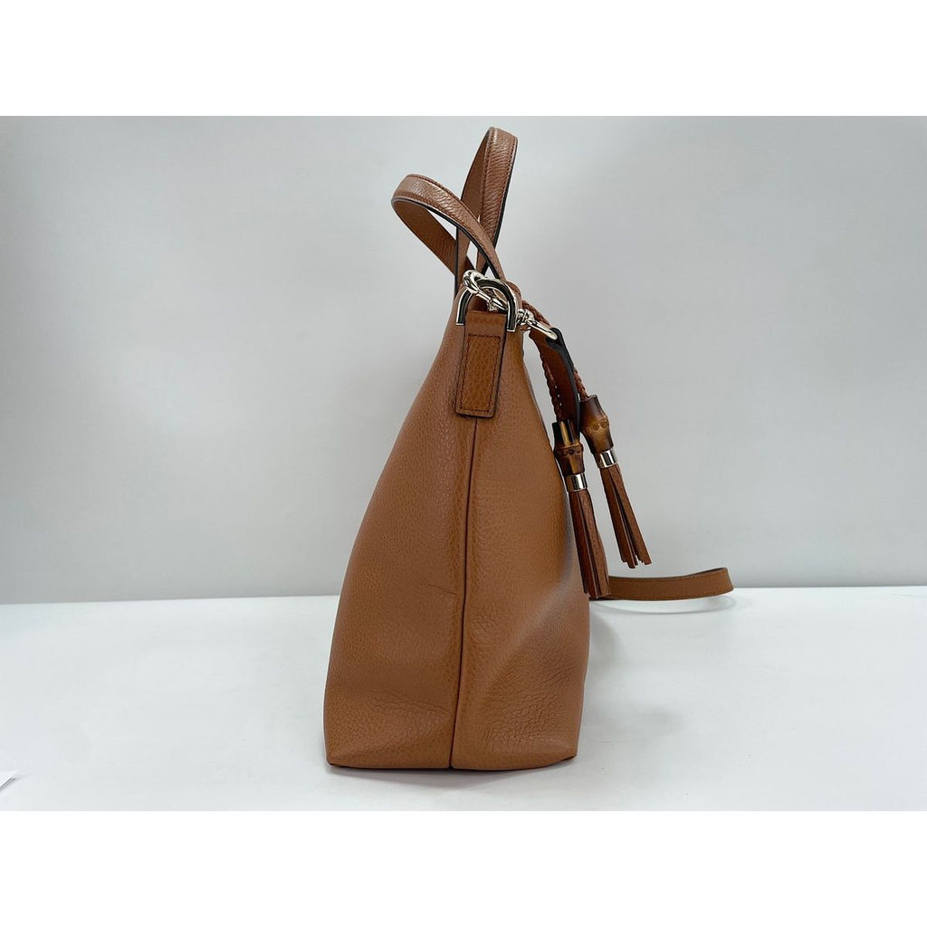 Gucci Tote Bag Bamboo Brown — view 5