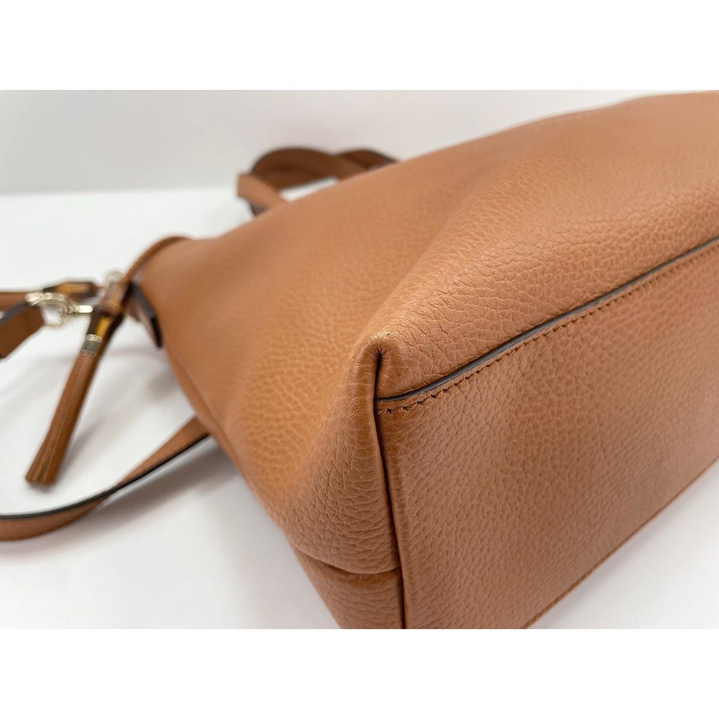 Gucci Tote Bag Bamboo Brown — view 8