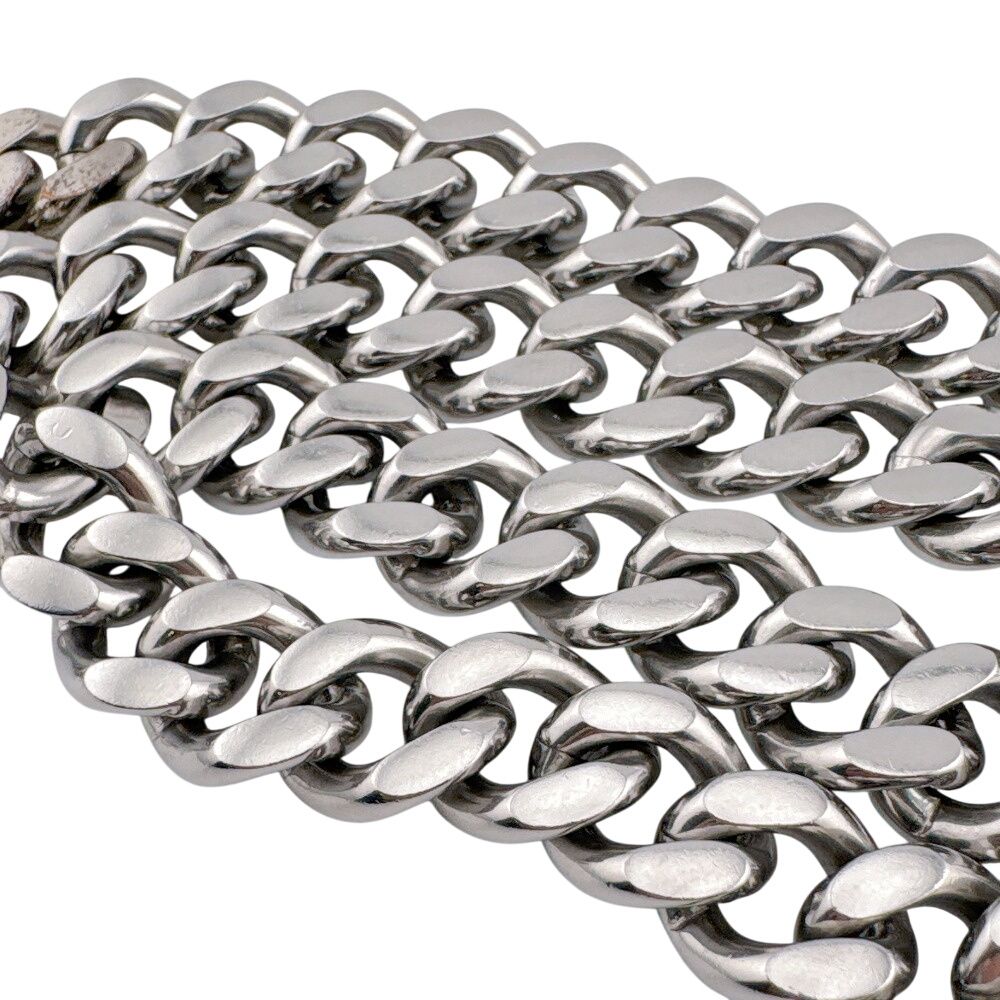 Fendi Logo Necklace Silver — view 3