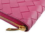 Bottega Veneta Round Zip Wallet Long Maxi Intrecht — view 3