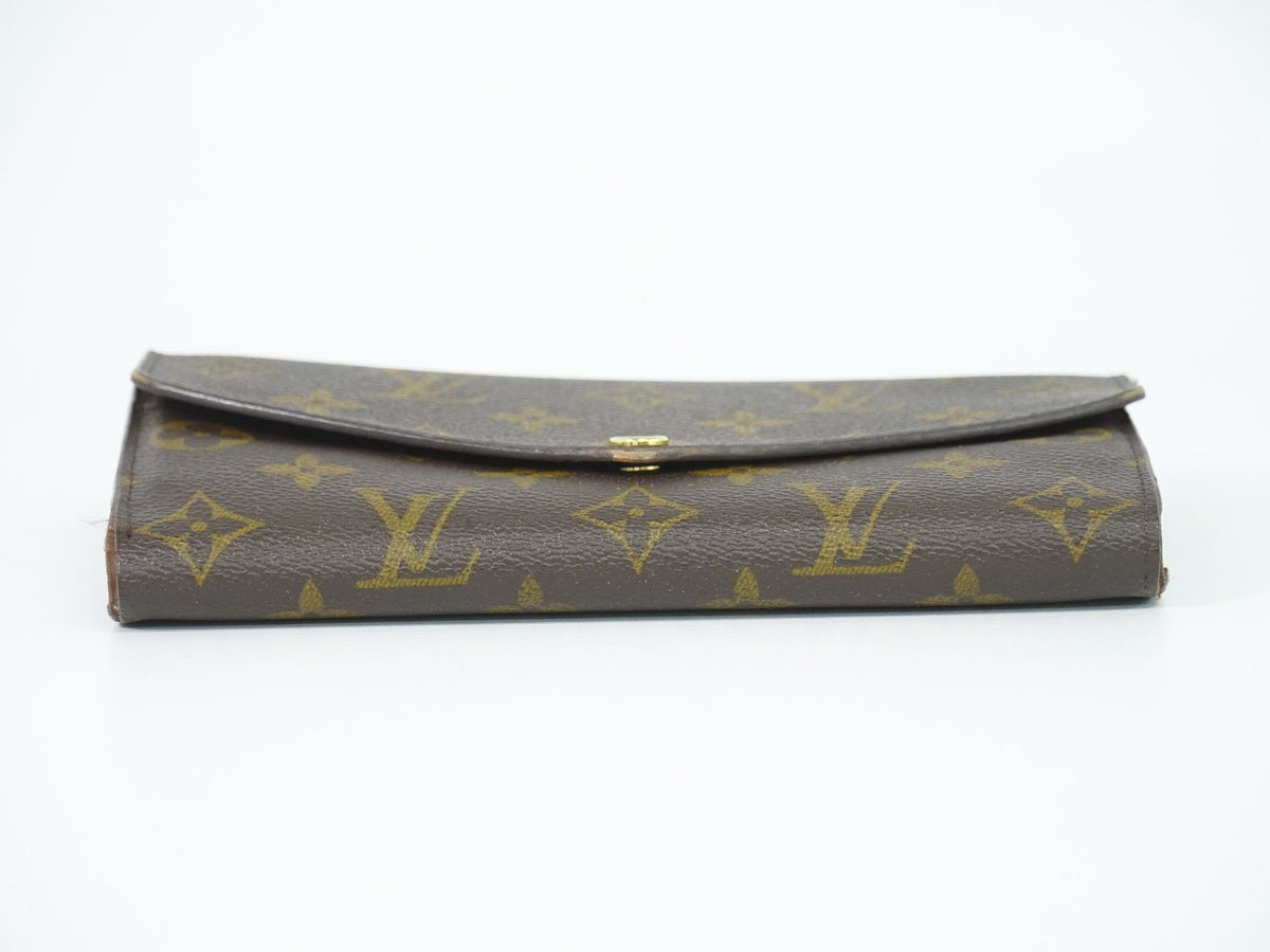 Louis Vuitton LV Portefeuille Sarah Monogram Wallet Brown Vintage — view 3