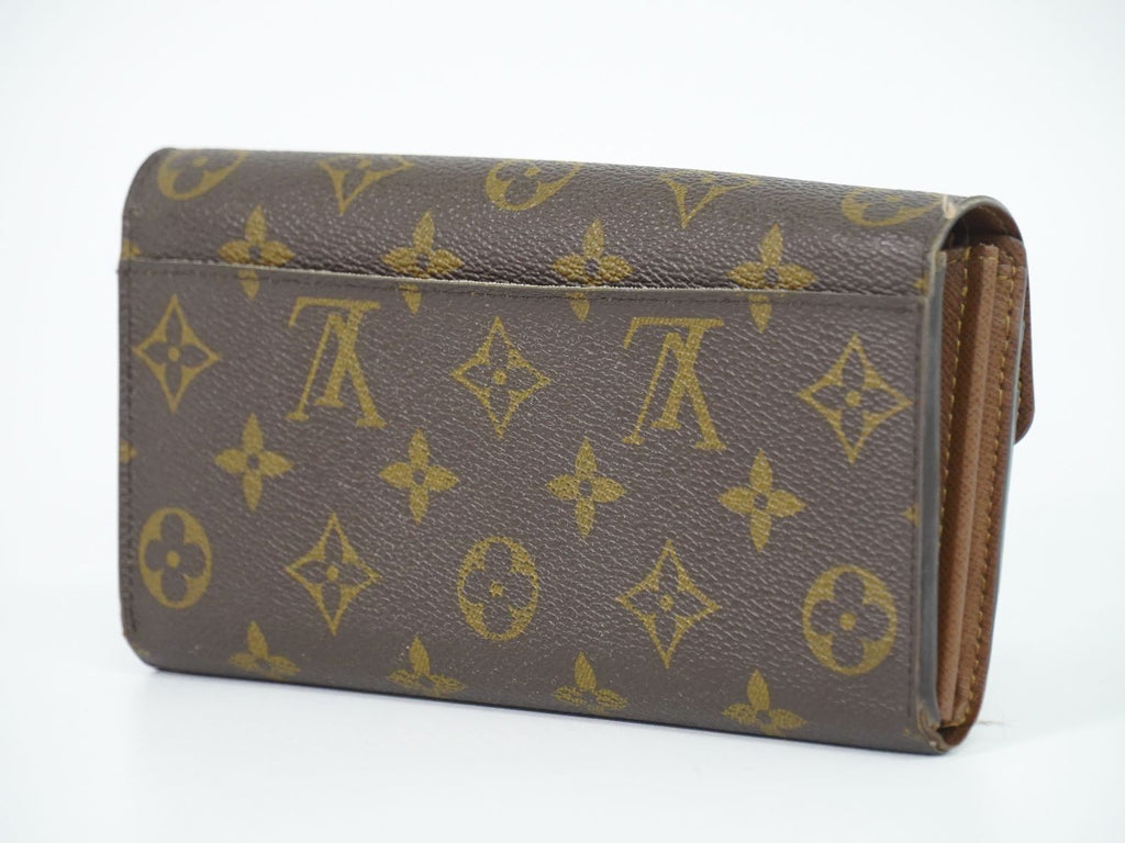 Louis Vuitton LV Portefeuille Sarah Monogram Wallet Brown Vintage — view 2