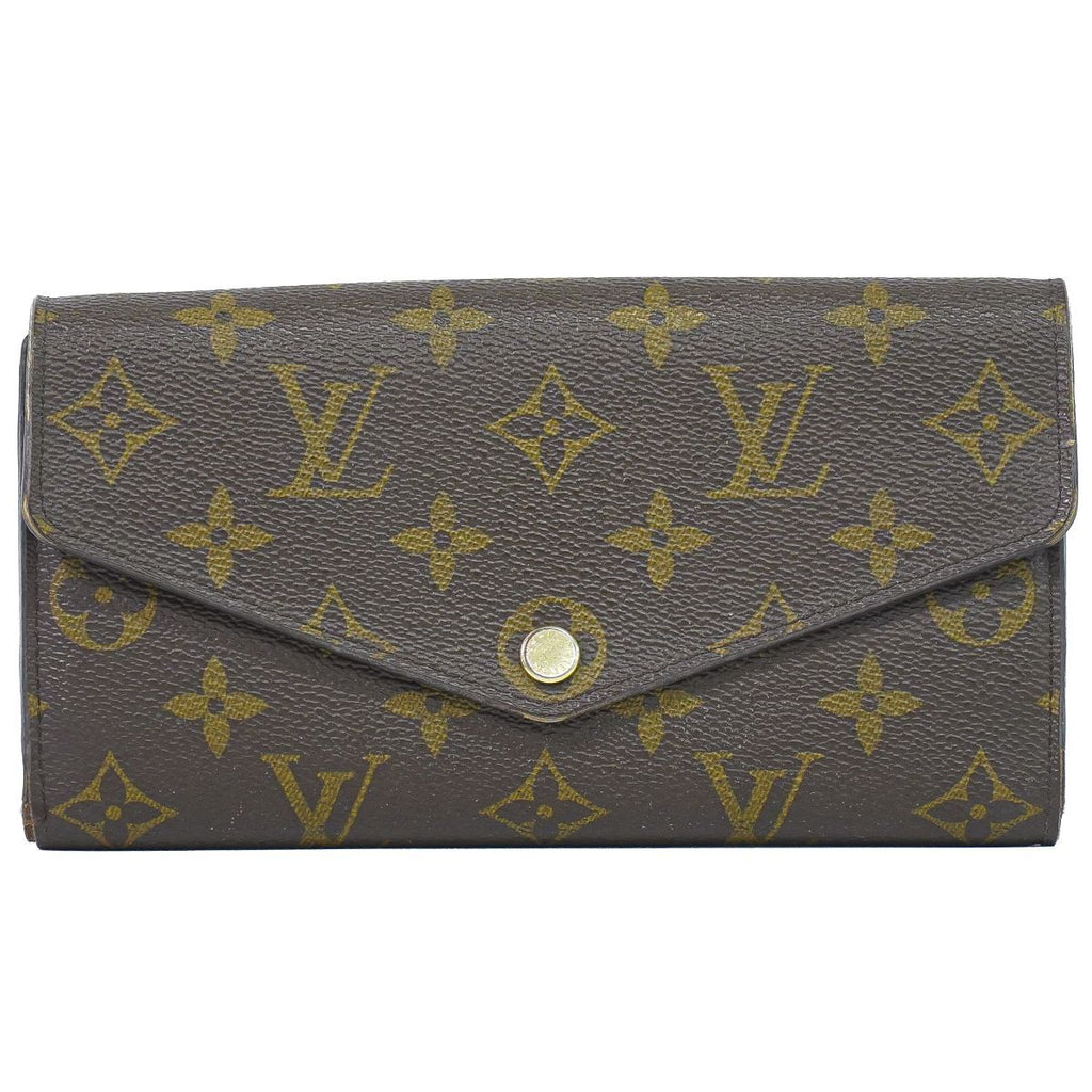 Louis Vuitton LV Portefeuille Sarah Monogram Wallet Brown Vintage