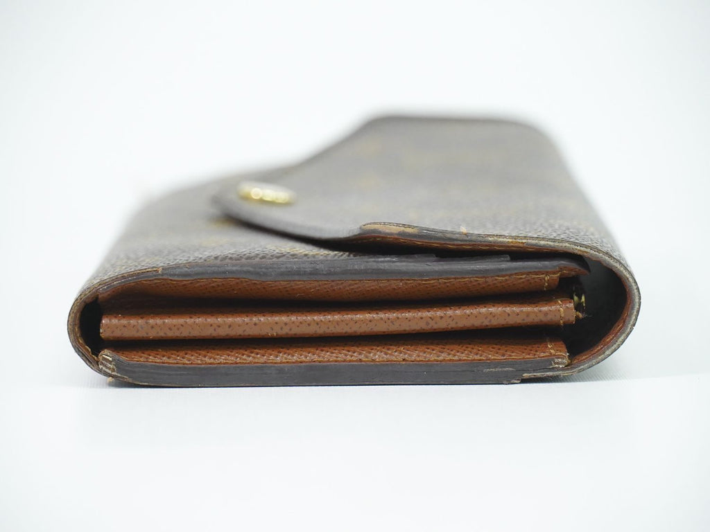 Louis Vuitton LV Portefeuille Sarah Monogram Wallet Brown Vintage — view 4