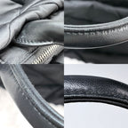 Prada 2-Way Small Padded Shoulder Bag Crossbody Nylon Black Silver Vintage — view 6