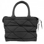 Prada 2-Way Small Padded Shoulder Bag Crossbody Nylon Black Silver Vintage — view 2