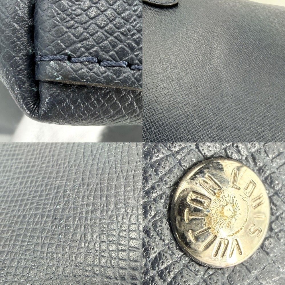 Louis Vuitton 2-Way Taiga Anton Tote Shoulder Bag Crossbody Business Navy — view 6