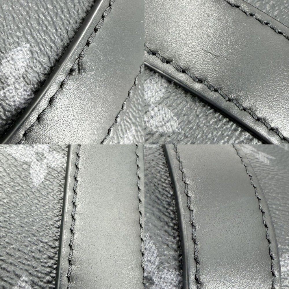 Louis Vuitton 2-Way Monogram Eclipse Keepall Bandouliere 25 Shoulder Bag Black — view 6
