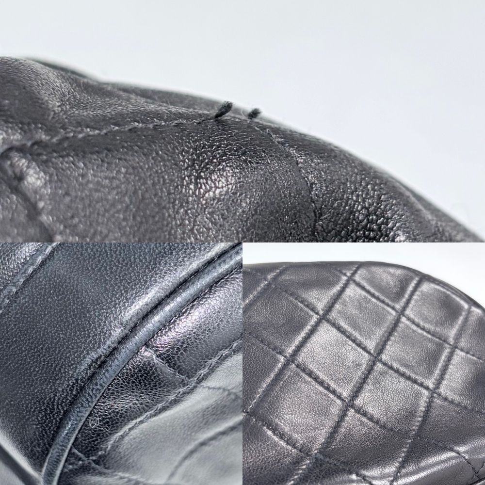 Chanel Shoulder Bag Quilted Drawstring Chain Crossbody Pochette CC Logo Fringe — view 7