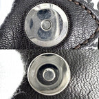 Celine Tote Macadam Handbag Denim Leather Navy Silver Vintage — view 7