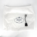 Prada Handbag Triangle Logo Tote Nylon Black Gold Vintage — view 8