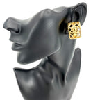 Chanel Earrings CC Logo Accessory Vintage Gold Plated — view 2