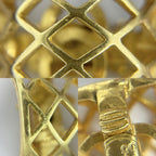 Chanel Earrings CC Logo Accessory Vintage Gold Plated — view 5