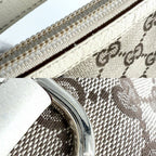 Gucci Handbag Abbey Accessory Sally Pouch GG Canvas Leather Beige Gold Vintage — view 7