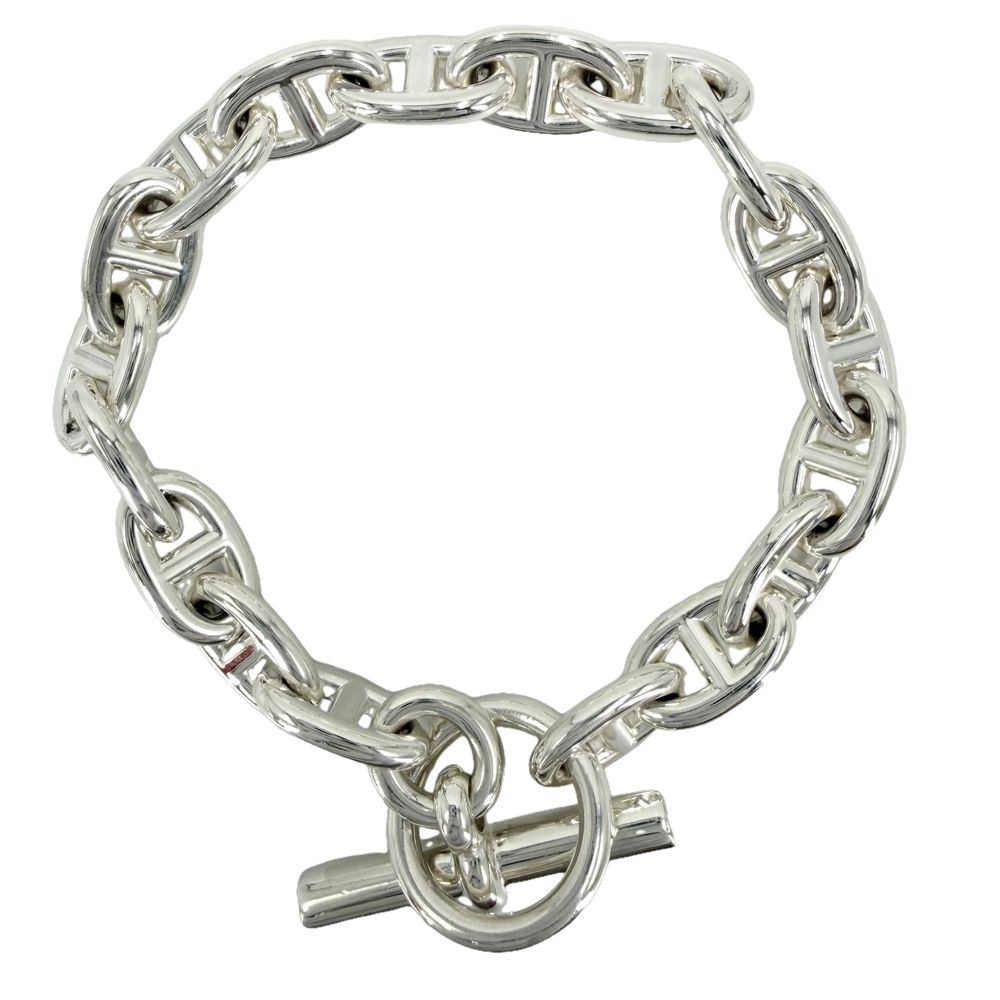 Hermes Bure Chaine D'ancre MM Accessory 18 Links 925 Sterling Silver