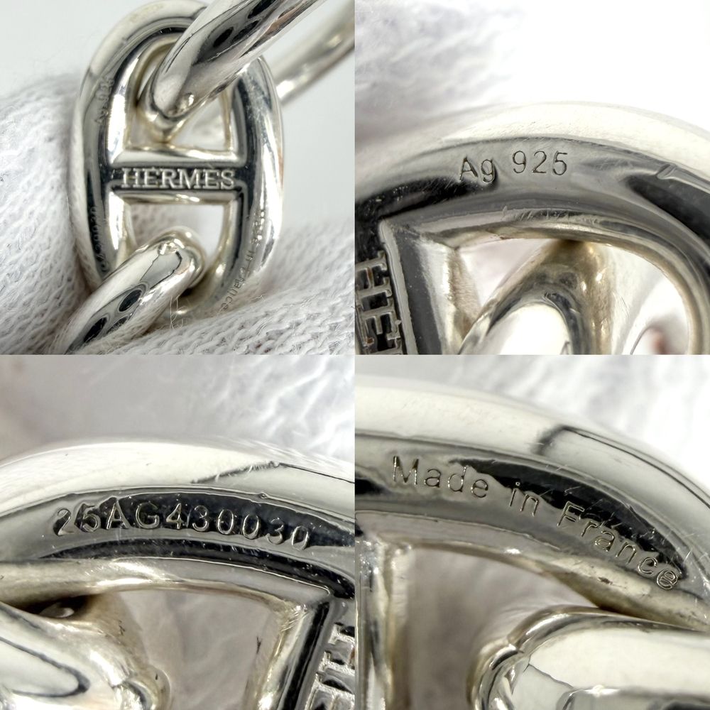 Hermes Bure Chaine D'ancre MM Accessory 18 Links 925 Sterling Silver — view 3