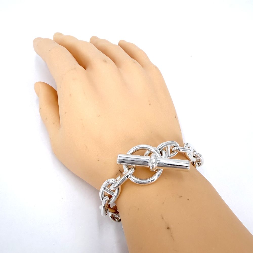 Hermes Bure Chaine D'ancre MM Accessory 18 Links 925 Sterling Silver — view 2