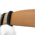 Hermes Belt Kelly 18 Leather Etoupe Silver Vintage — view 5