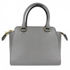 Prada 2-Way Triangle Logo Shoulder Bag Crossbody Leather Gray Gold Vintage — view 2