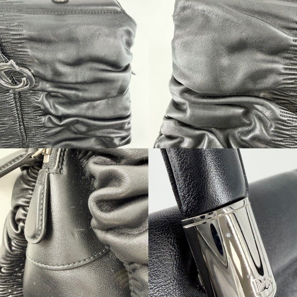 Dior Handbag Karenina Leather Black Silver — view 6