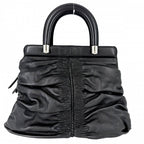 Dior Handbag Karenina Leather Black Silver — view 2