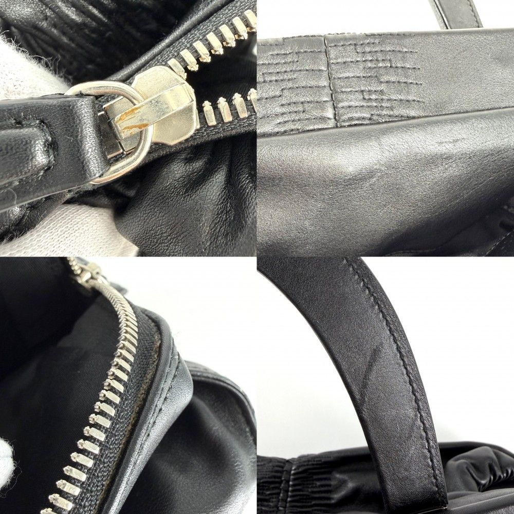 Dior Handbag Karenina Leather Black Silver — view 7