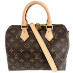 Louis Vuitton 2-Way Speedy Bandouliere 25 Shoulder Bag Monogram Canvas Brown