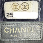 Chanel Shoulder Bag CC Logo Coco Pleated Stitch Bag Leather Black Gold Vintage — view 5
