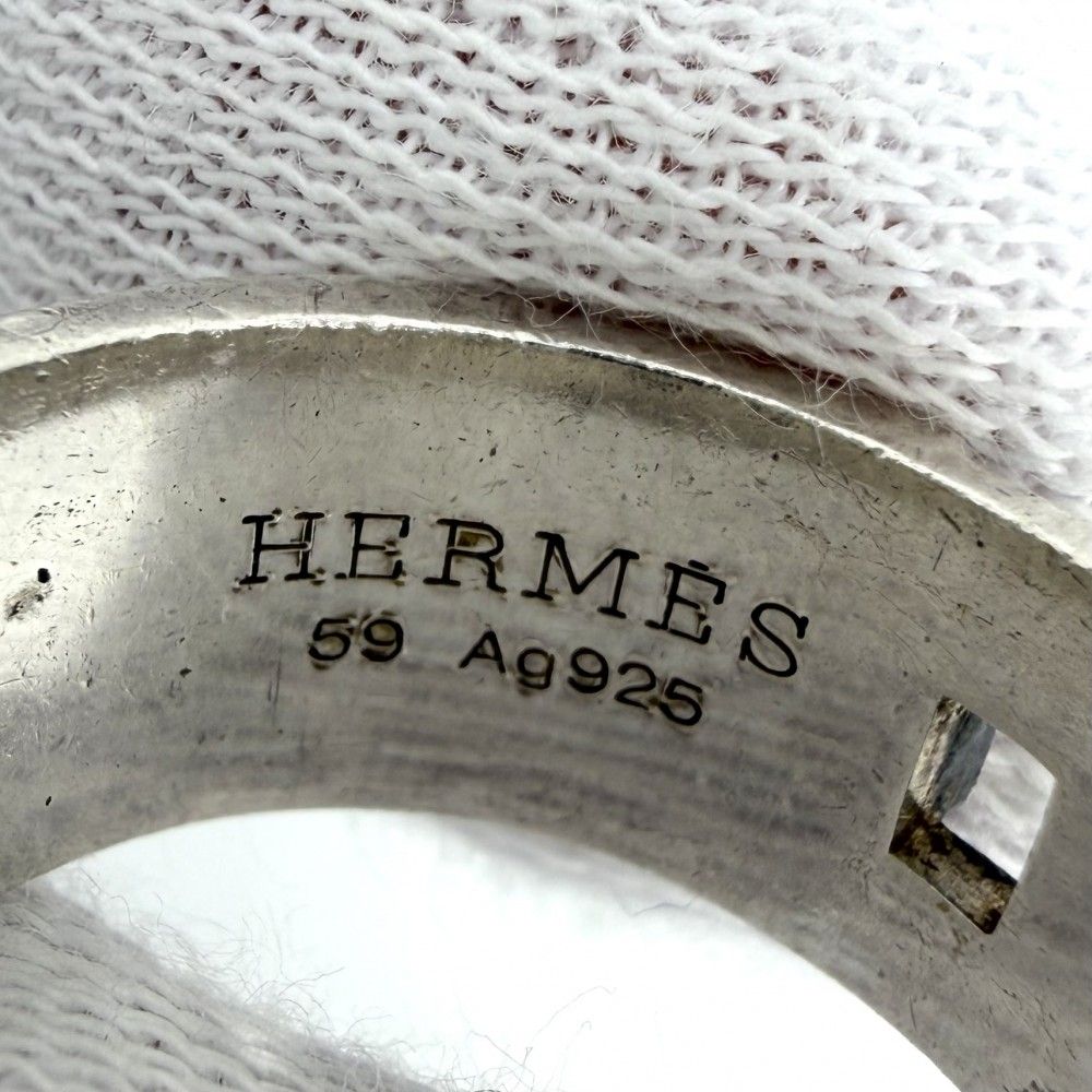 Hermes Ring Hella Cles Accessory Sally Vintage 59 925 Sterling Silver — view 3