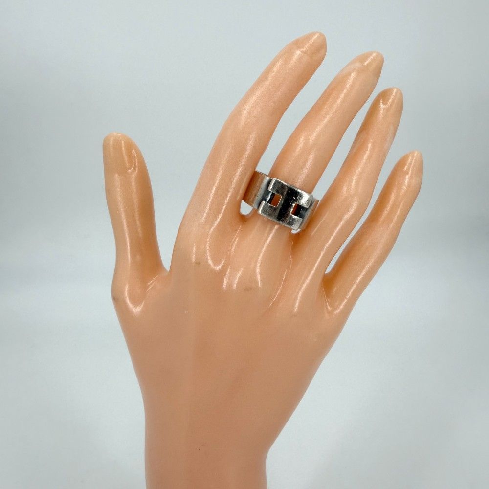 Hermes Ring Hella Cles Accessory Sally Vintage 59 925 Sterling Silver — view 2