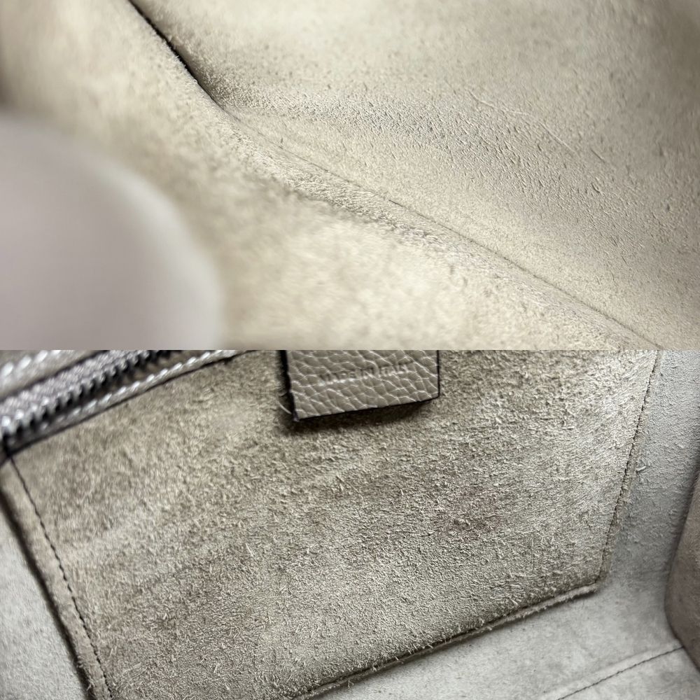 Celine 2-Way Luggage Nano Shoulder Bag Crossbody Leather Brown Silver Vintage — view 7