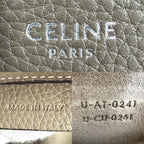Celine 2-Way Luggage Nano Shoulder Bag Crossbody Leather Brown Silver Vintage — view 5