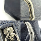 Louis Vuitton Shoulder Bag Eastside Duffle Bag Taurillon Leather Navy Silver — view 6