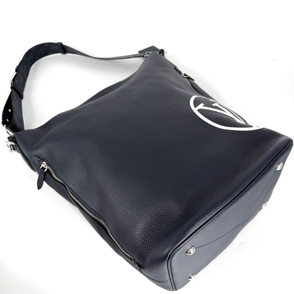 Louis Vuitton Shoulder Bag Eastside Duffle Bag Taurillon Leather Navy Silver — view 3