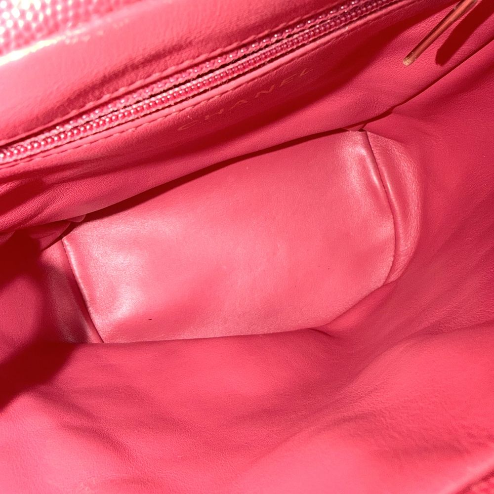 Chanel Backpack CC Filigree Quilted Chain Shoulder CC Logo Caviar Leather Pink — view 4