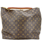 Louis Vuitton Handbag Sully MM Shoulder Monogram Canvas Brown Gold Vintage — view 2