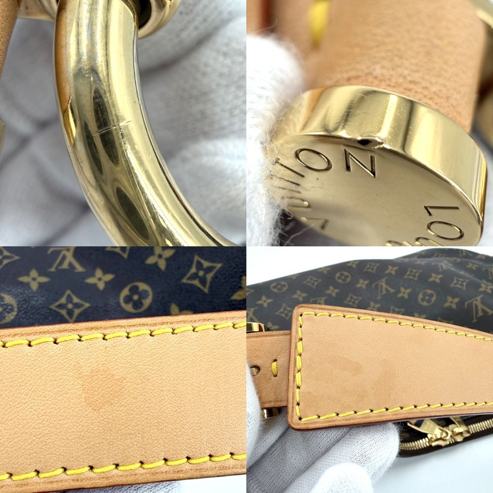 Louis Vuitton Handbag Sully MM Shoulder Monogram Canvas Brown Gold Vintage — view 6