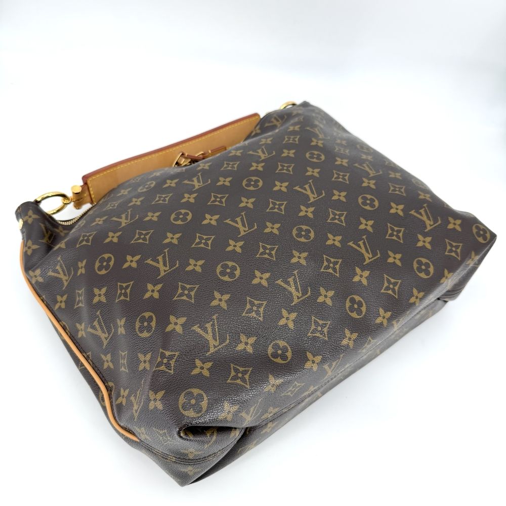 Louis Vuitton Handbag Sully MM Shoulder Monogram Canvas Brown Gold Vintage — view 3